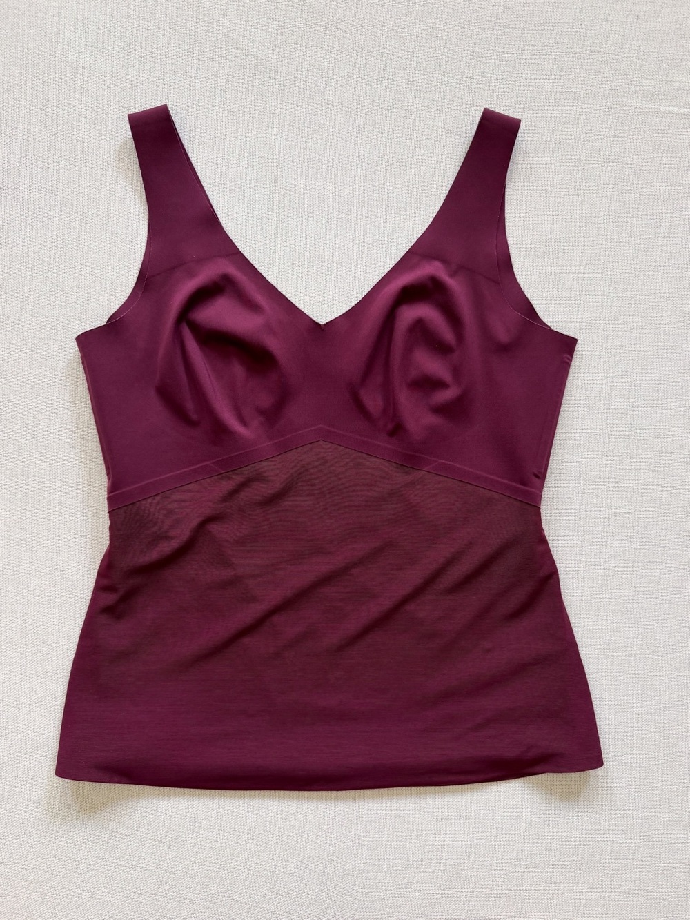 Honeylove Liftwear Tank Shapewear Large Maroon